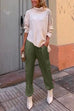 Trixiedress Casual Pocketed Cargo Satin Jogger Pants