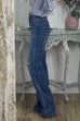 Trixiedress High Rise Ripped Straight Leg Denim Pants