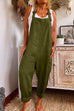 Trixiedress Solid Baggy Pockets Tapered Overalls
